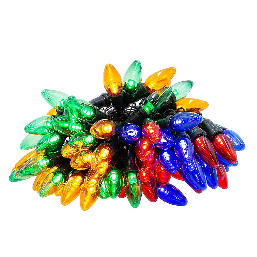 25 LED Outdoor Battery Operated Candle Timer Chaser - Multi Colour (3C Battery not Included)