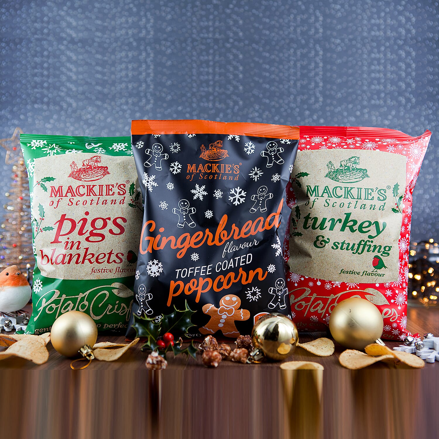 Mackies 8 x 150g Christmas Crisps Bundle