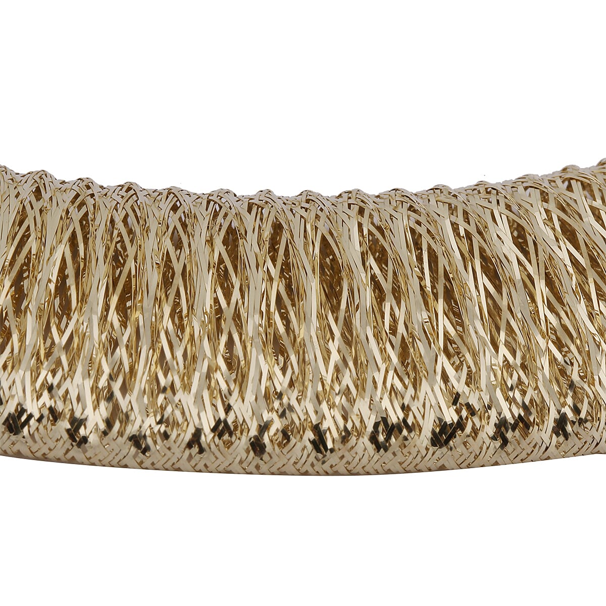 Made in Italy 9K Yellow Gold Domed Omega Necklace (Size 18 with 2 inch extender) Gold wt. 22.24 Gms