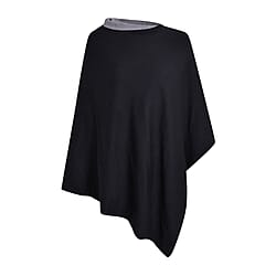 Kris Ana Contrast Black and Grey Poncho (60x75cm)