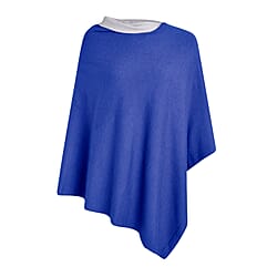 KRIS ANA Reversible Poncho - Blue and Grey