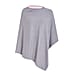 Kris Ana Contrast Grey and Pink Poncho (60x75cm)