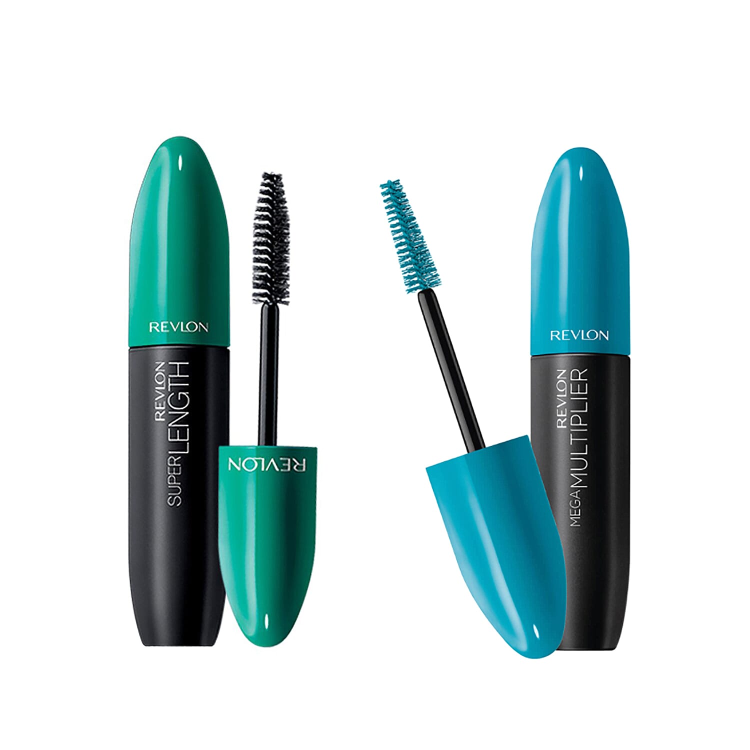 Revlon: Super Length Mascara Waterproof - Black & Mega Multiplier Mascara - Black (8.5ml Each)