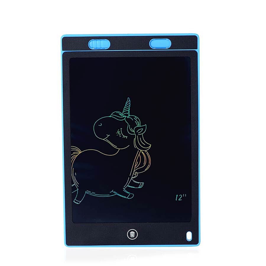 8.5 Inch Lightweight & Scratch Resistant LCD Writing Drawing Tablet Doodle Board for Kids - Blue