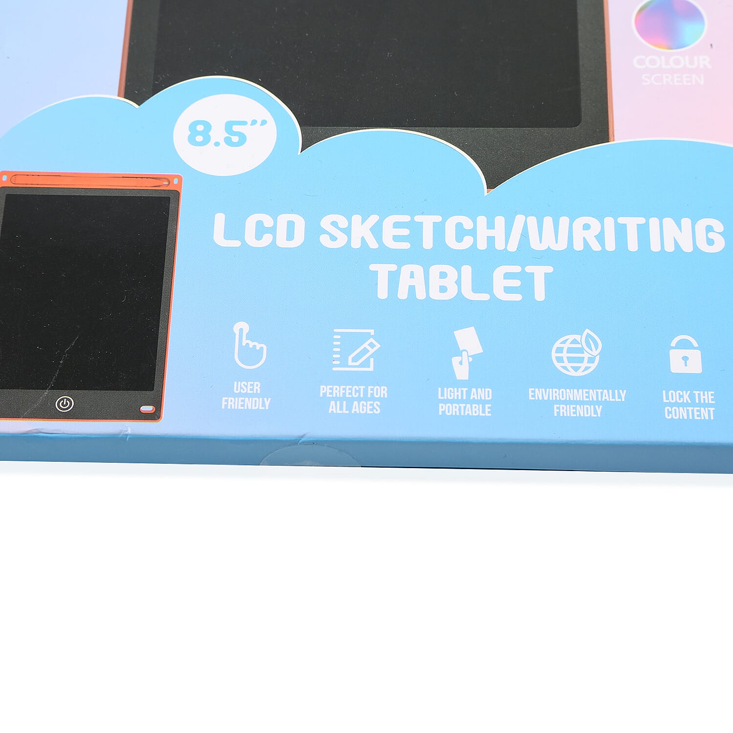 8.5 Inch Lightweight & Scratch Resistant LCD Writing Drawing Tablet Doodle Board for Kids - Red