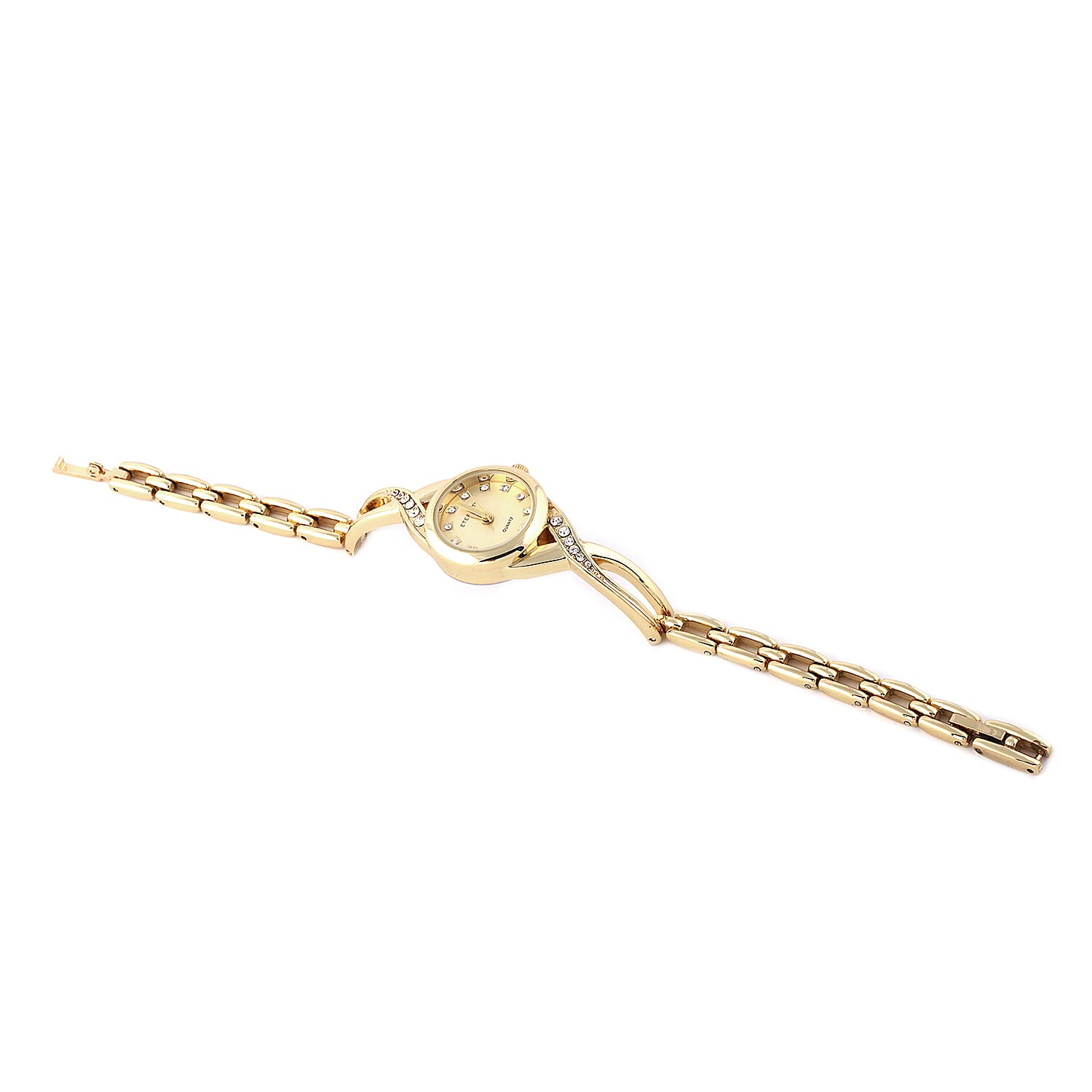 ETERNITY  Studded Ladies Bracelet Watch (Size 7.5) in Gold Tone