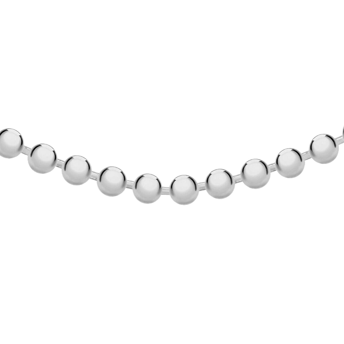 Hatton Garden Close Out Deal- Designer Inspired-Sterling Silver Ball Necklace (Size 30)