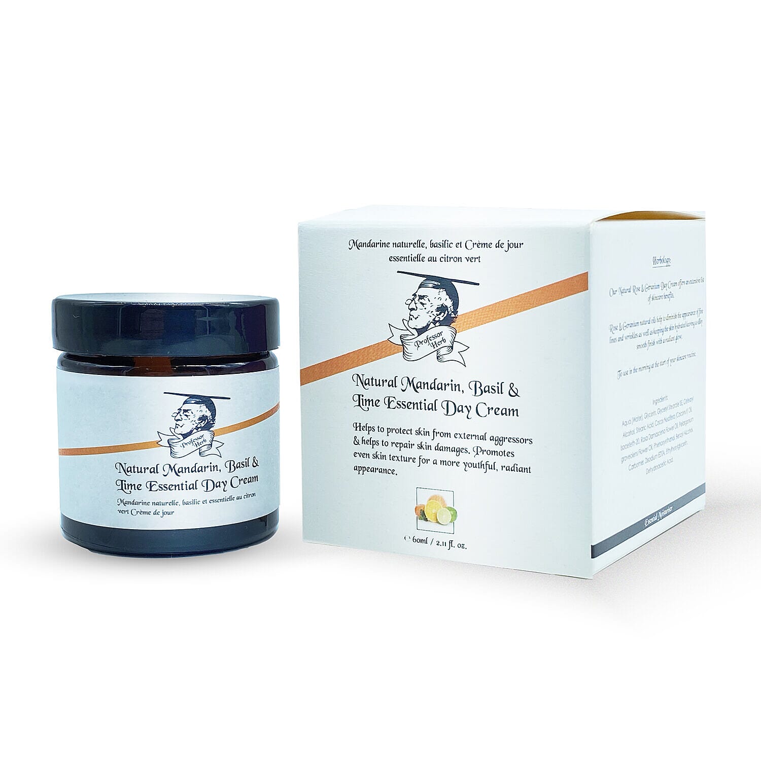 Professor Herb: Lime, Mandarin & Basil Day Moisturiser - 60ml