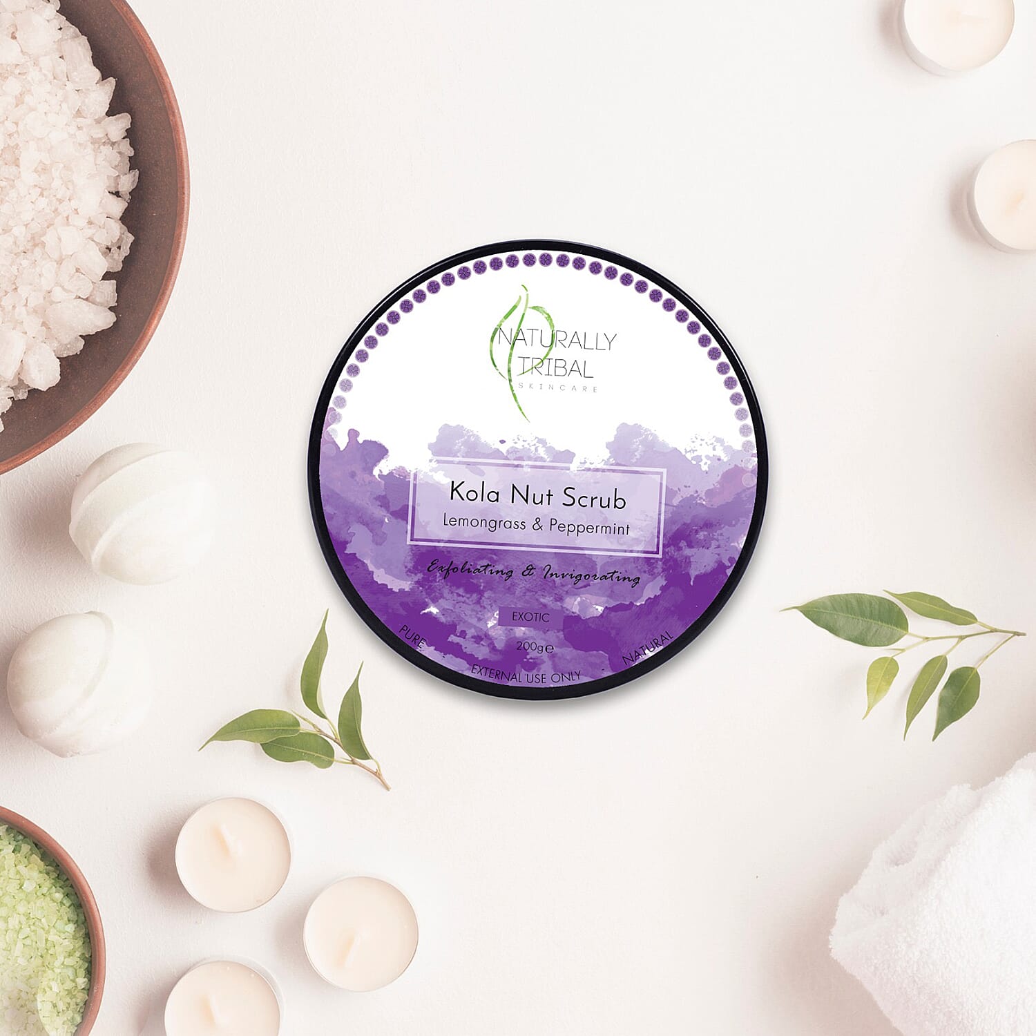 Naturally Tribal: Kola Nut Scrub - 100g