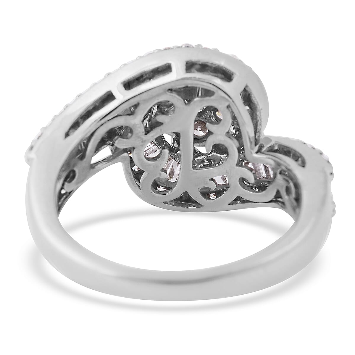 14K White Gold Diamond Ring 0.77 Ct,  Gold wt. 5.67 Gms