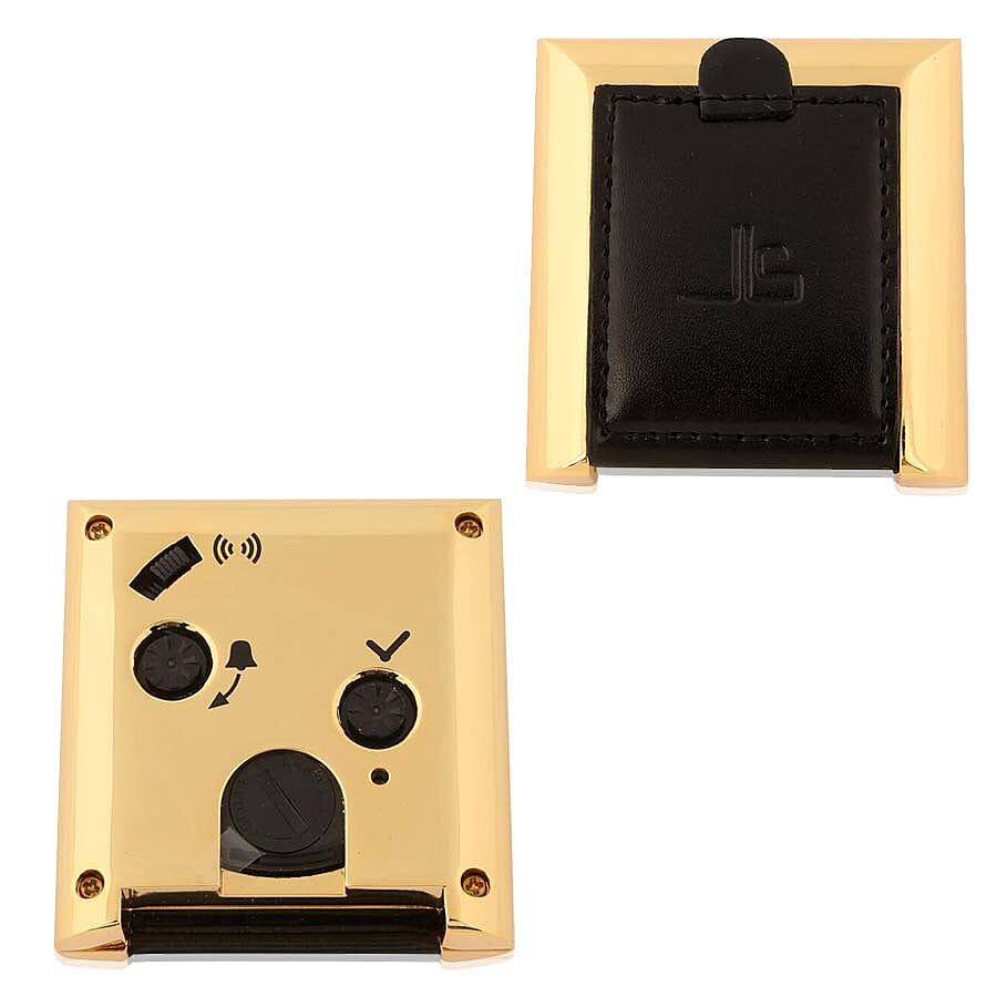 Jean-Louis Scherrer Golden Alarm Clock and Black Galaxie Ball Pen