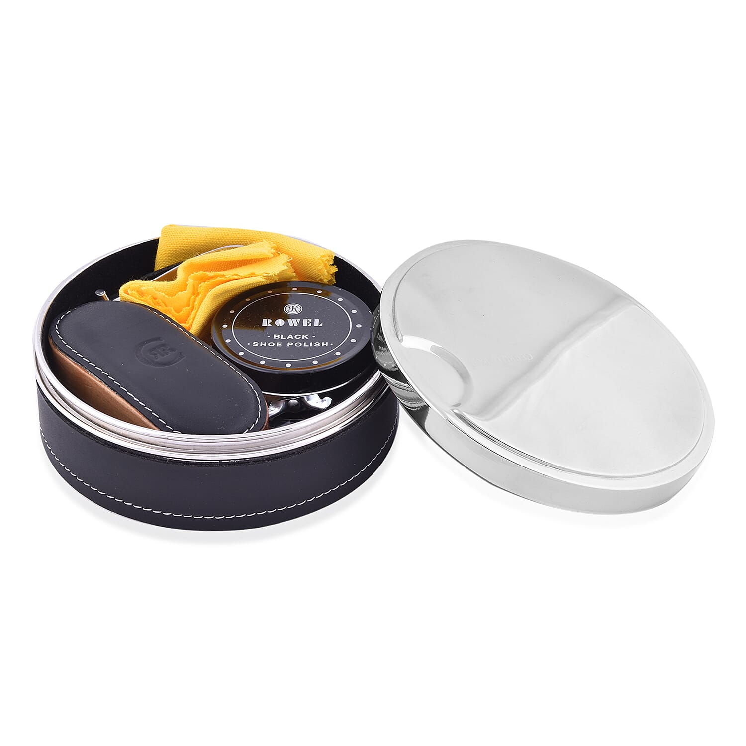 Cerruti Compact Shoe Care Kit - Black and Silver