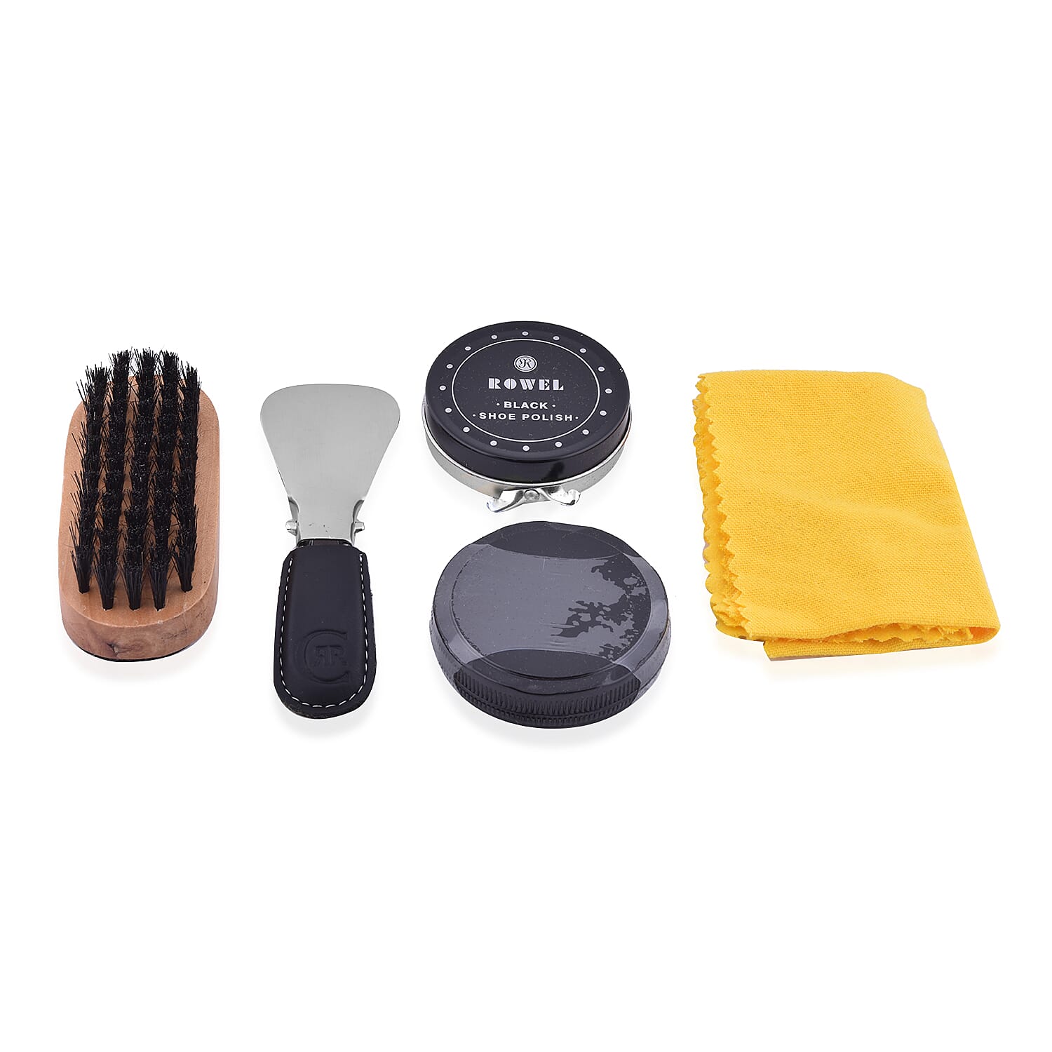 Cerruti Compact Shoe Care Kit - Black and Silver