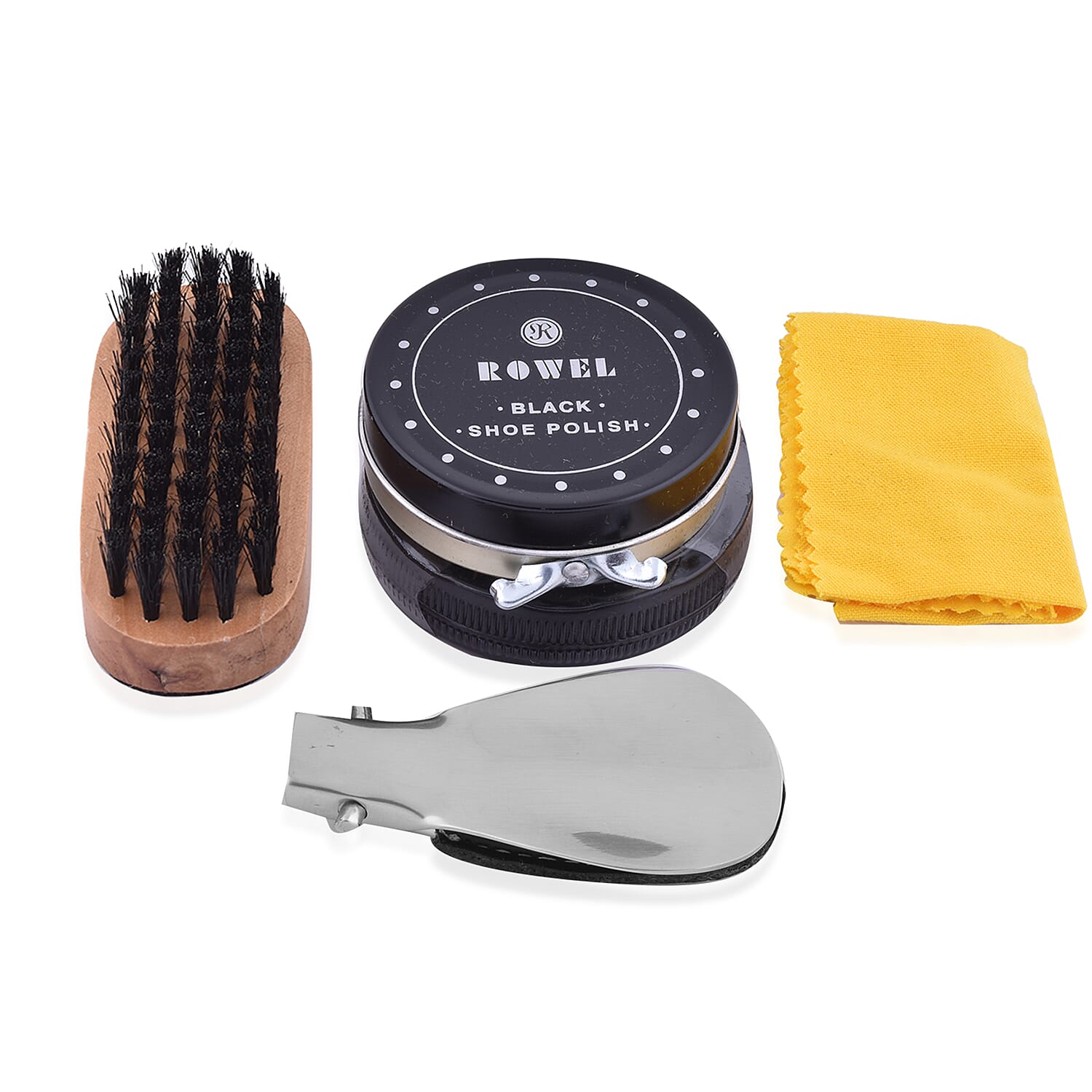 Cerruti Compact Shoe Care Kit - Black and Silver