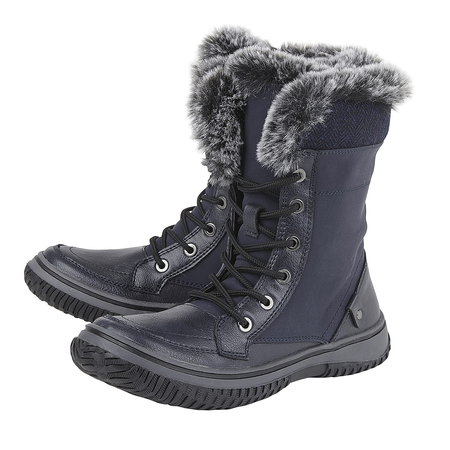 Lotus Rayanna Lace-Up Ladies Boots (Size 3) - Navy