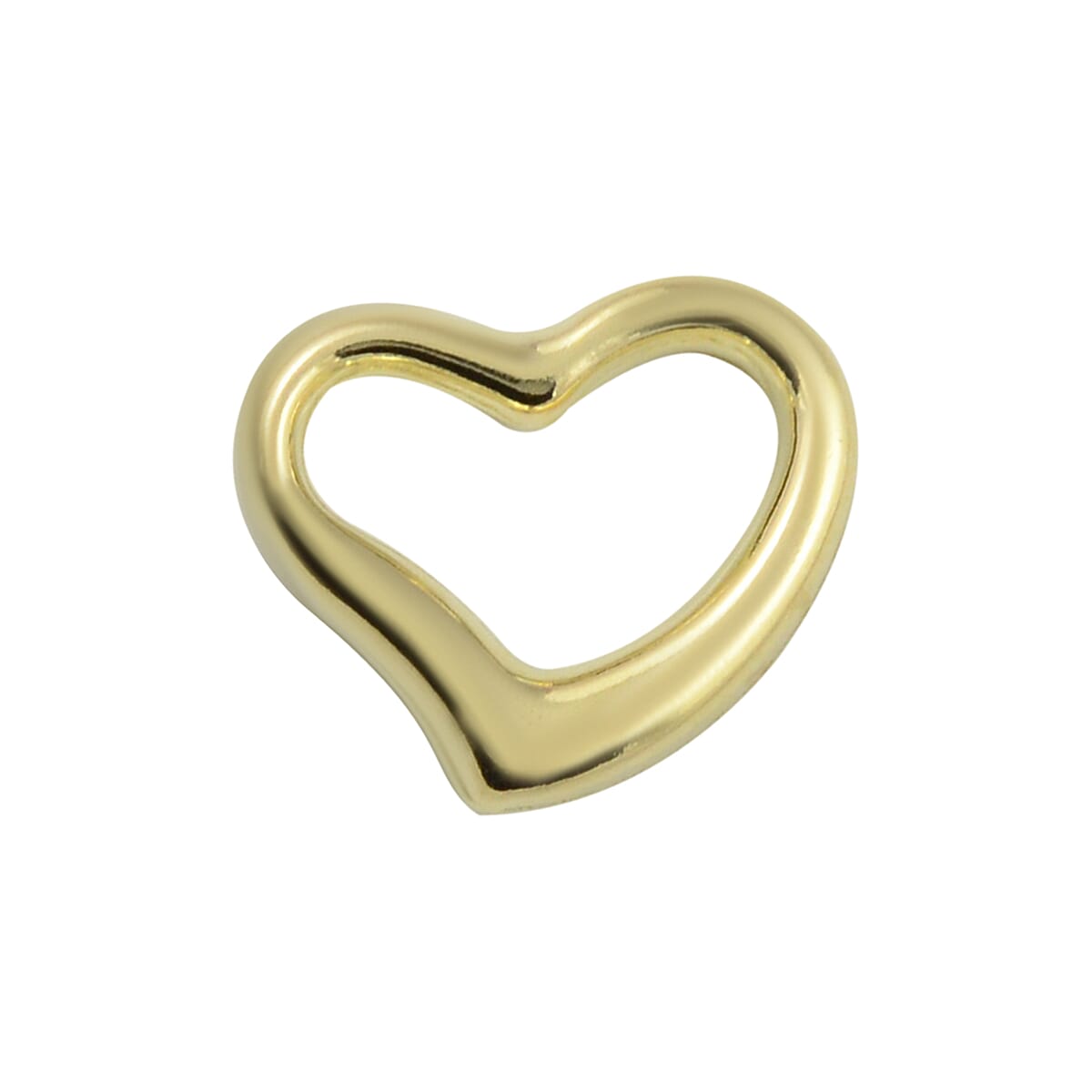 Hatton Garden One Time Deal- 9K Yellow Gold Open Heart Pendant