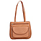 Super Soft 100% Genuine Nappa Leather Multi-Compartment Shoulder Bag in Tan (29x7.5x23cm)