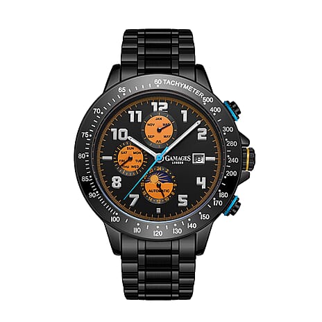 GAMAGES OF LONDON Limited Edition Hand Assembled Alpha Automatic Black IP