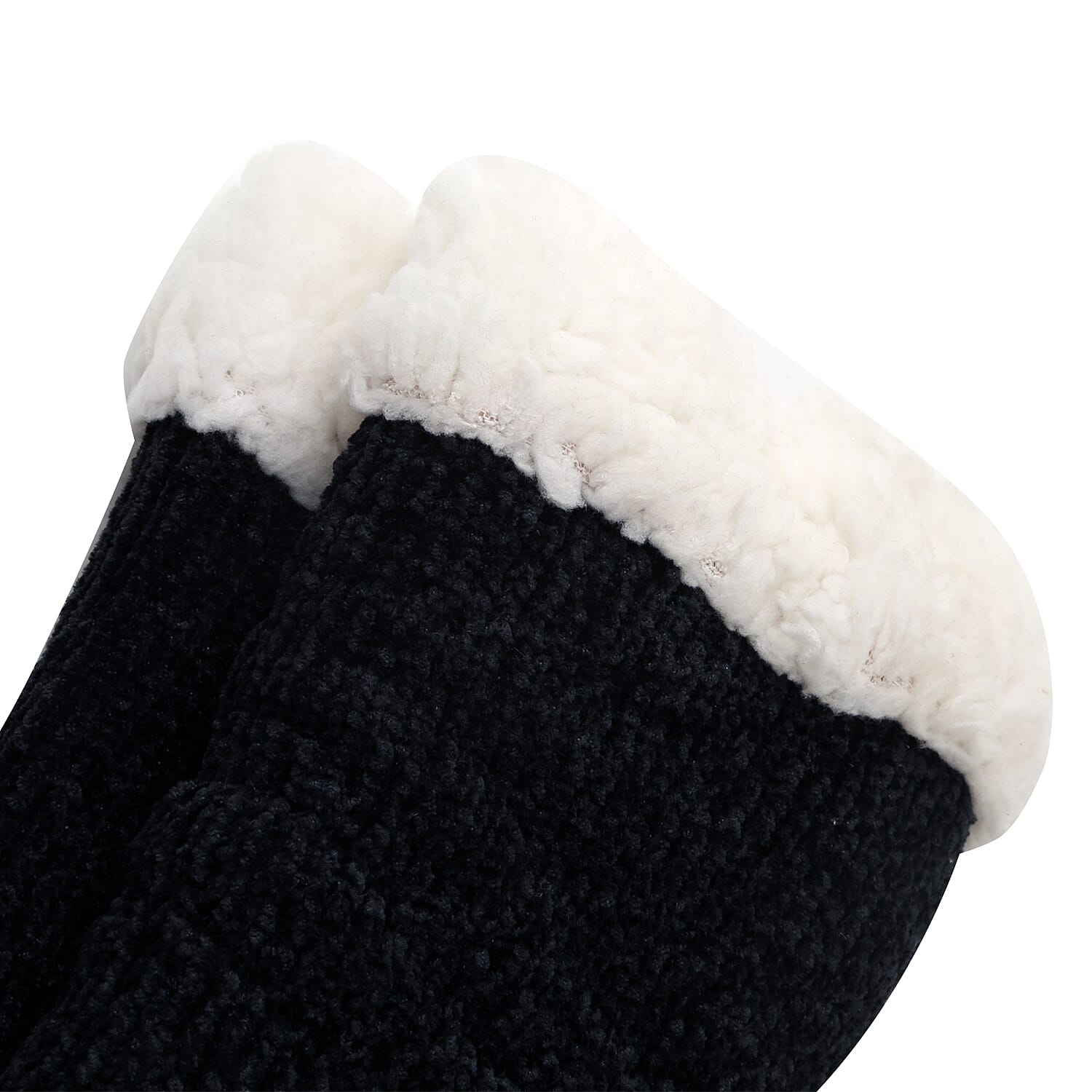 Elizabeth Rose Comfy & Cozy Slipper Socks - Black