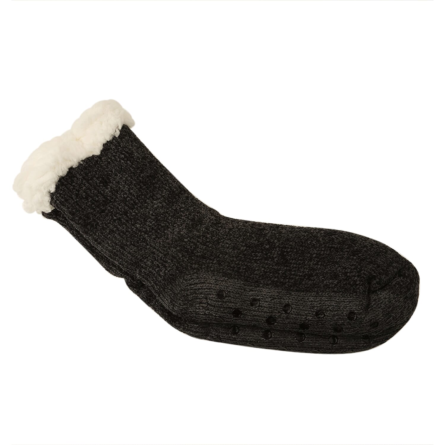 Elizabeth Rose Comfy & Cosy Slipper Socks - Grey