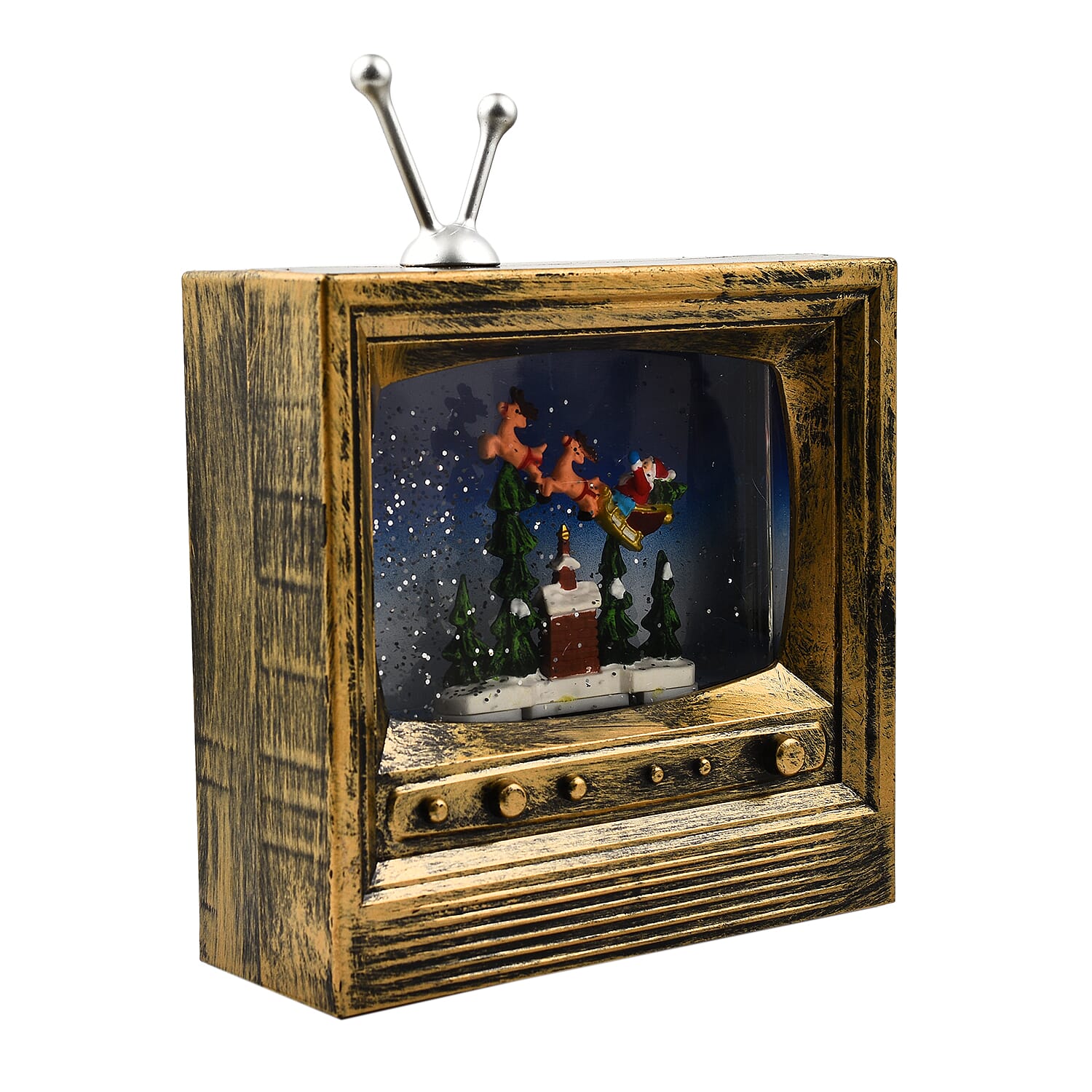 LED TV Water Scene With Santa