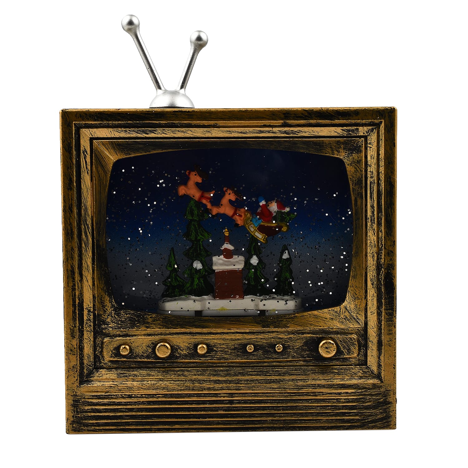 LED TV Water Scene With Santa