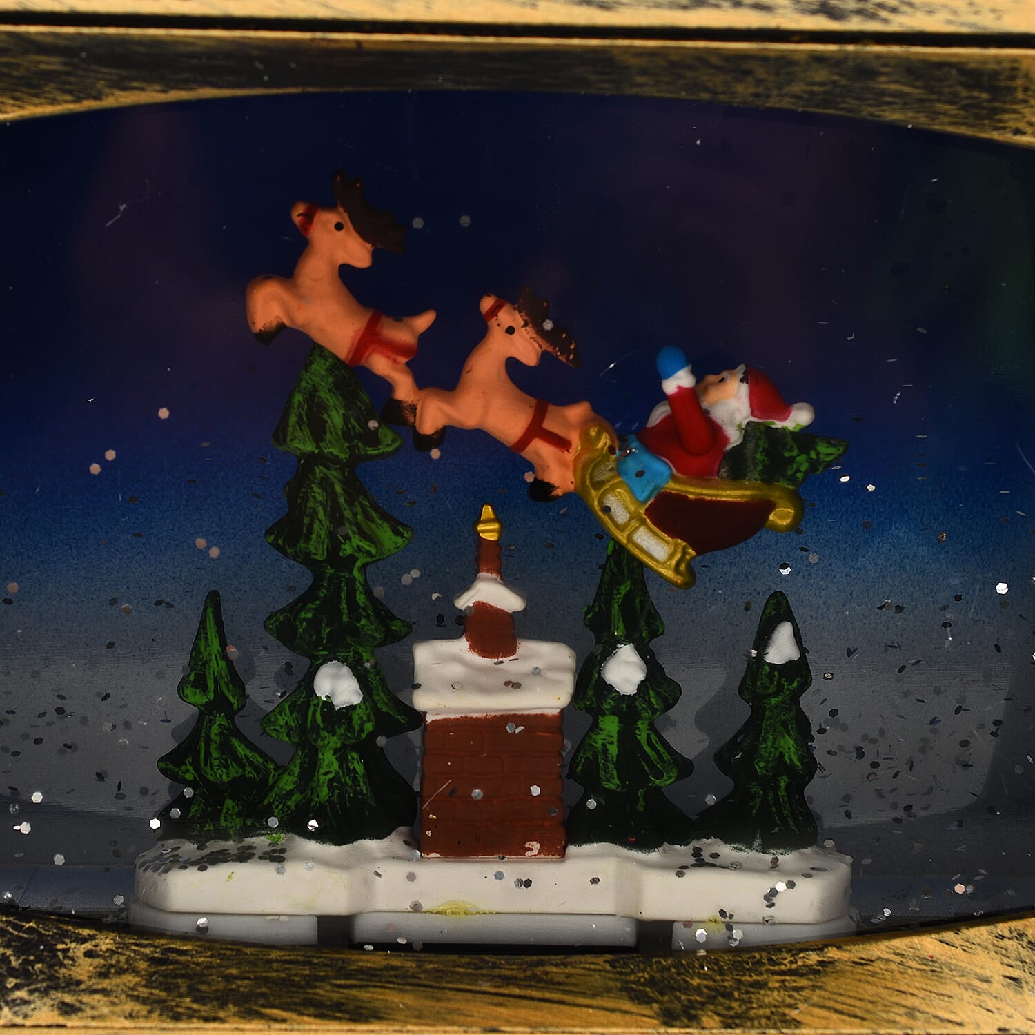 LED TV Water Scene With Santa