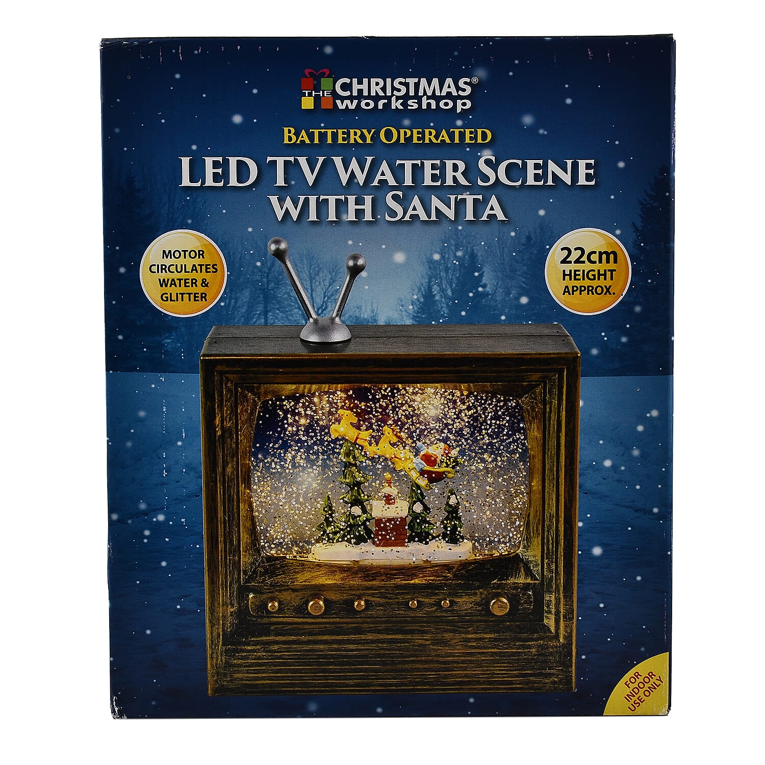 LED TV Water Scene With Santa