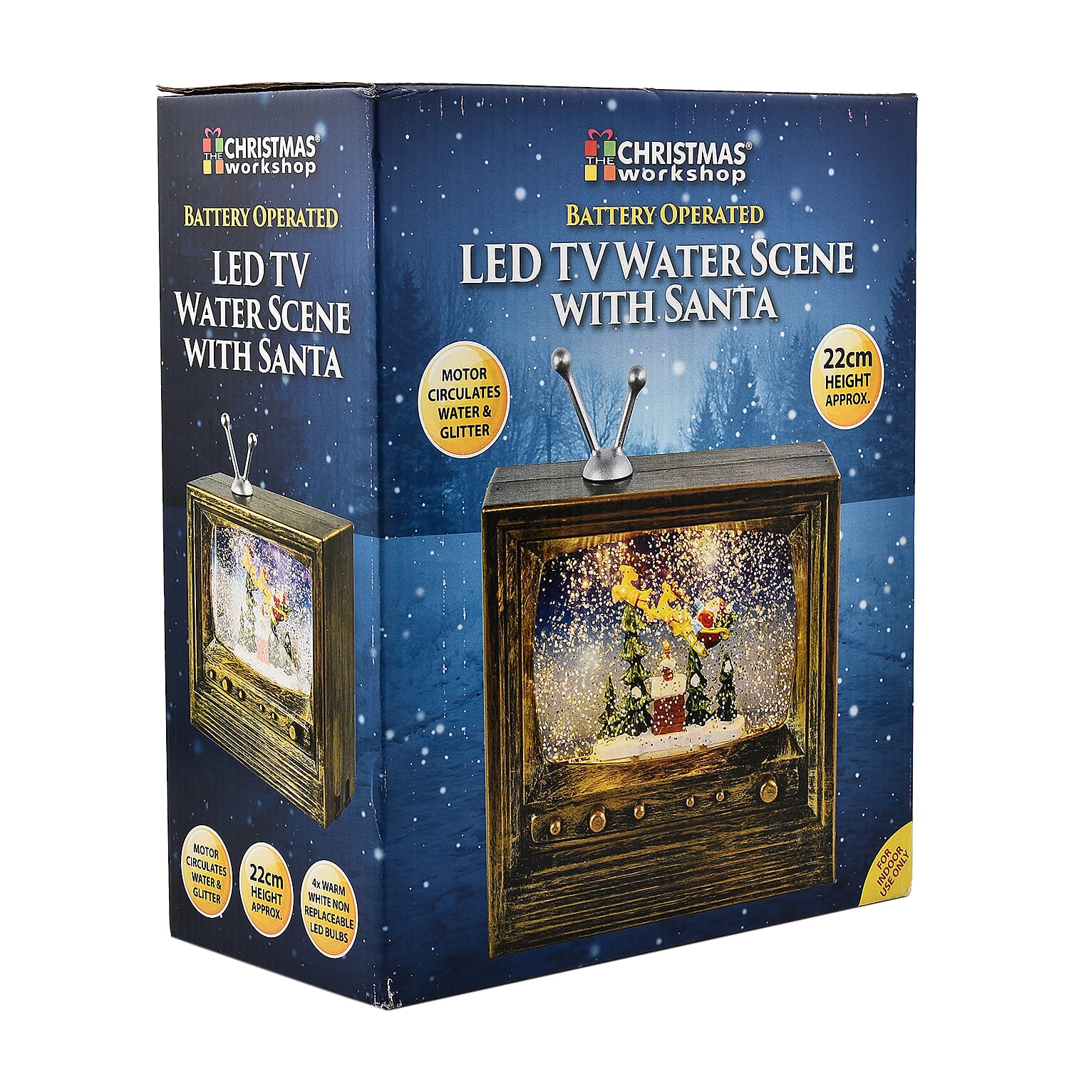 LED TV Water Scene With Santa