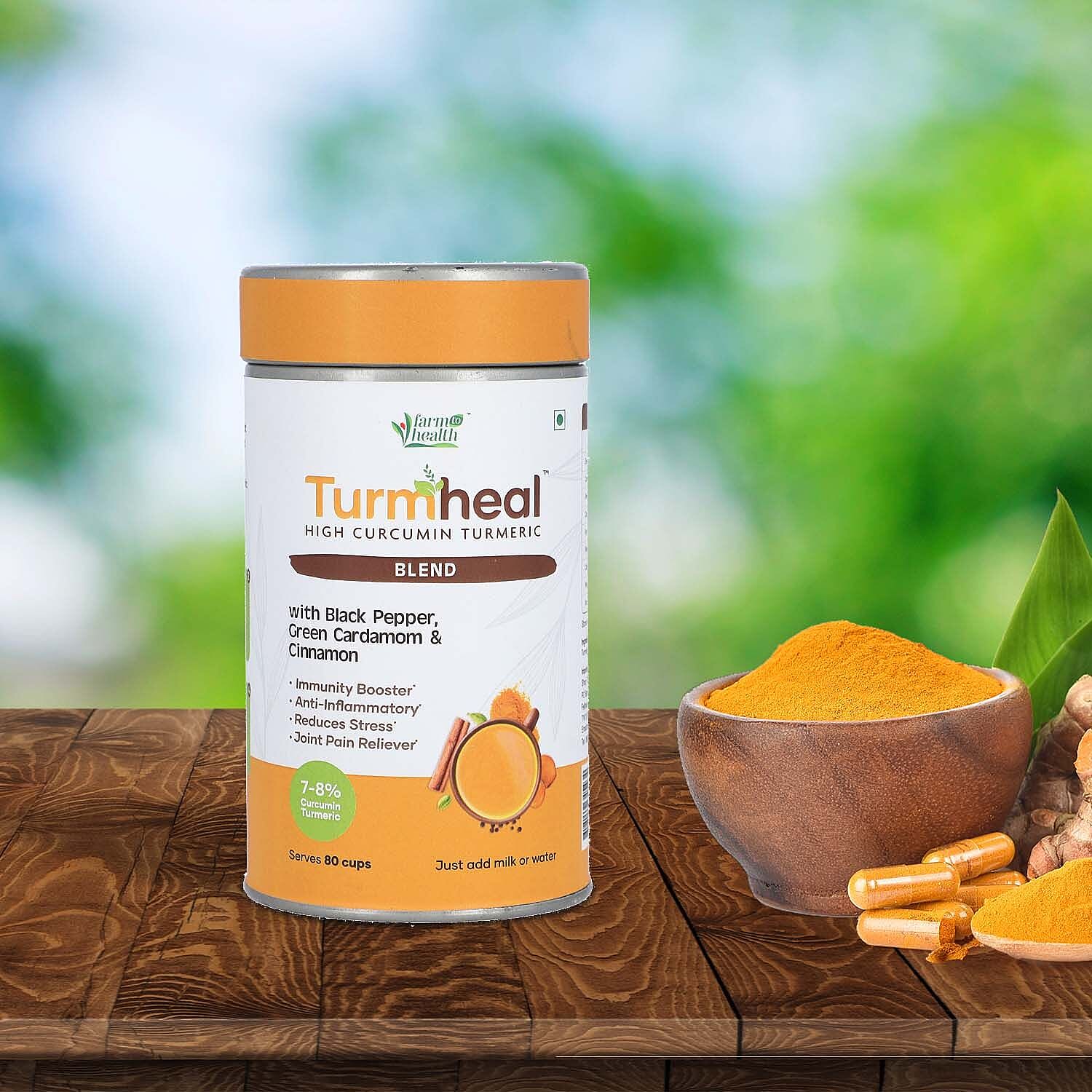 Turmheal with Black Pepper, Green Cardamom and Cinnamon - 100 Gms