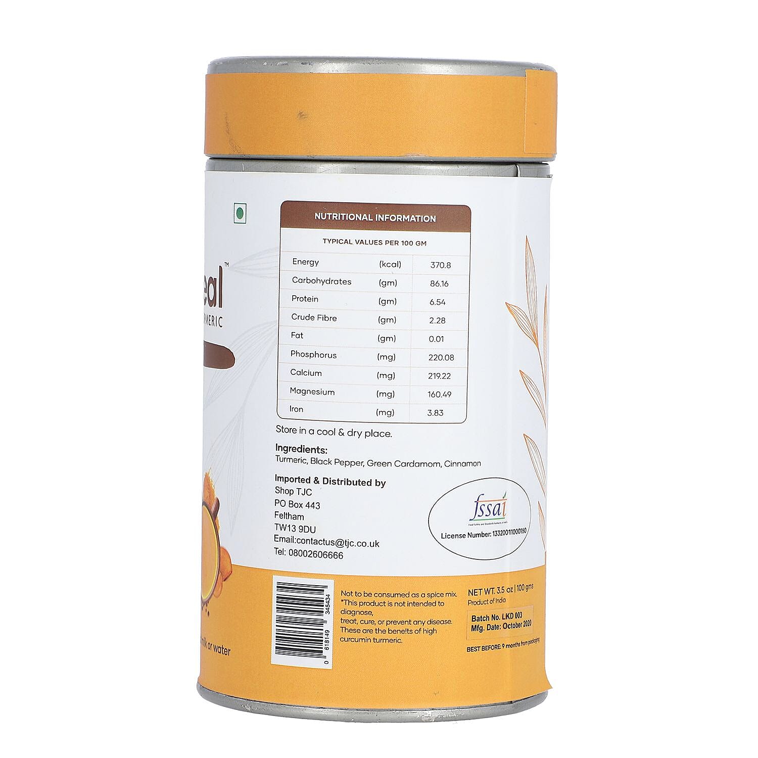 Turmheal with Black Pepper, Green Cardamom and Cinnamon - 100 Gms