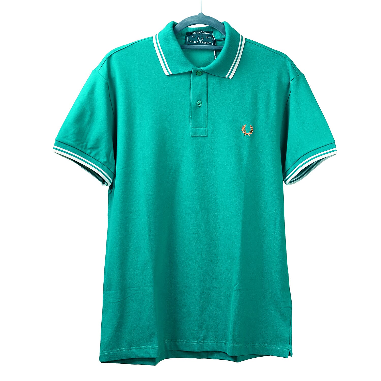 Fred Perry Twin Tipped Polo T-Shirt (Size L -Chest 44) - Green