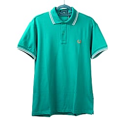 Fred Perry Twin Tipped Polo T-Shirt (Size L -Chest 44) - Green