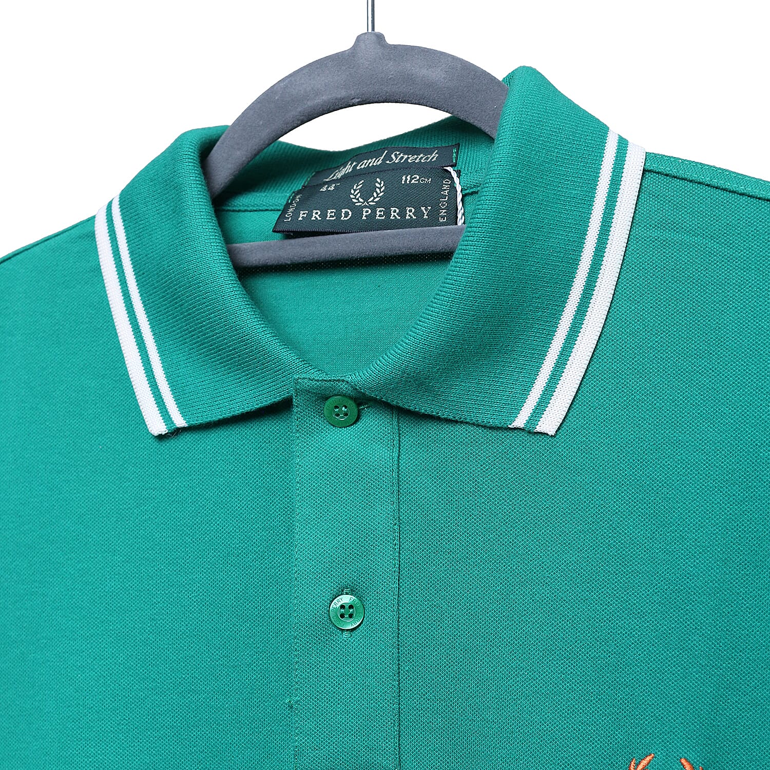 Fred Perry Twin Tipped Polo T-Shirt (Size L -Chest 44) - Green