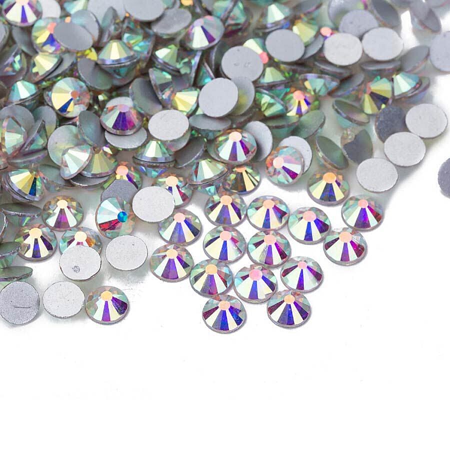 2 Layer Fashion Face Cover Black Reusable Aurora Borealis Crystal Covered