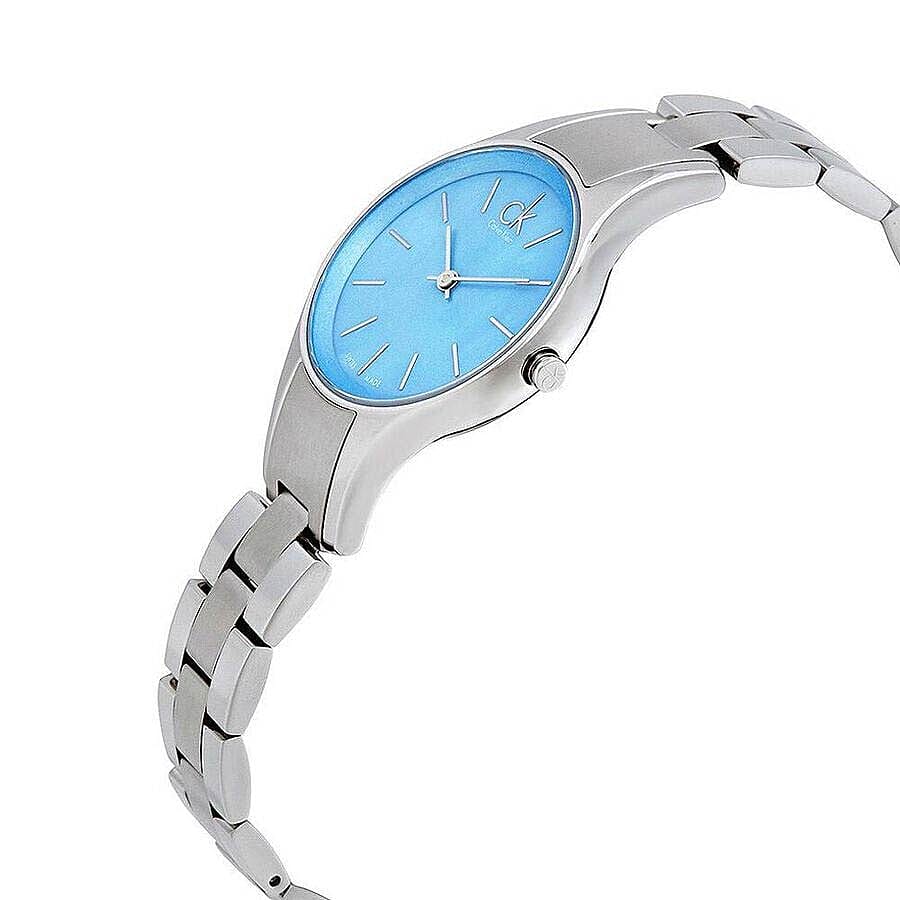 CALVIN KLEIN Made in Switzerland Water Resistance Blue Dial (Size 28mm) Quartz Women Watch