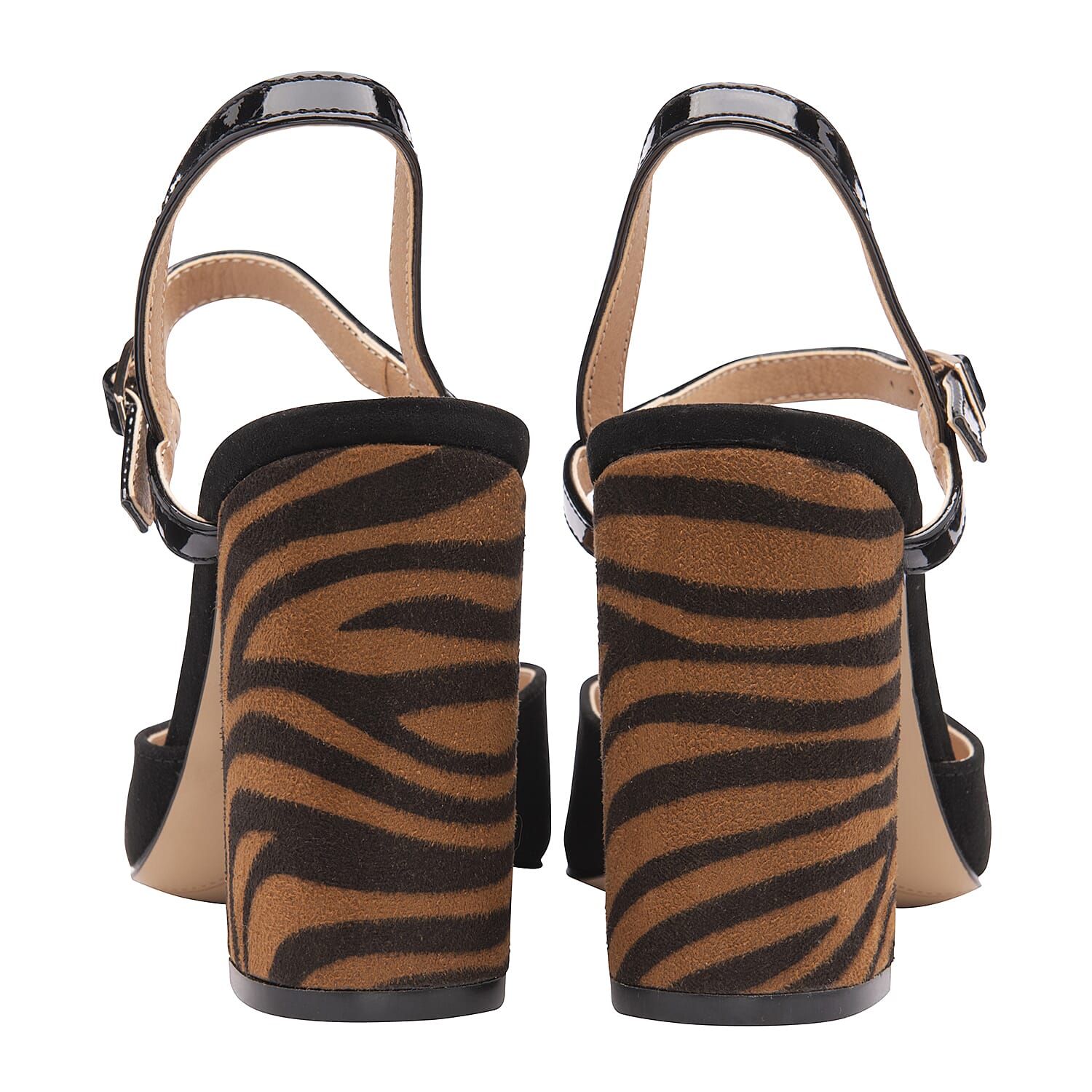 Ravel Zebra-Print Zaza Court Shoes (Size 3) - Black & Tan