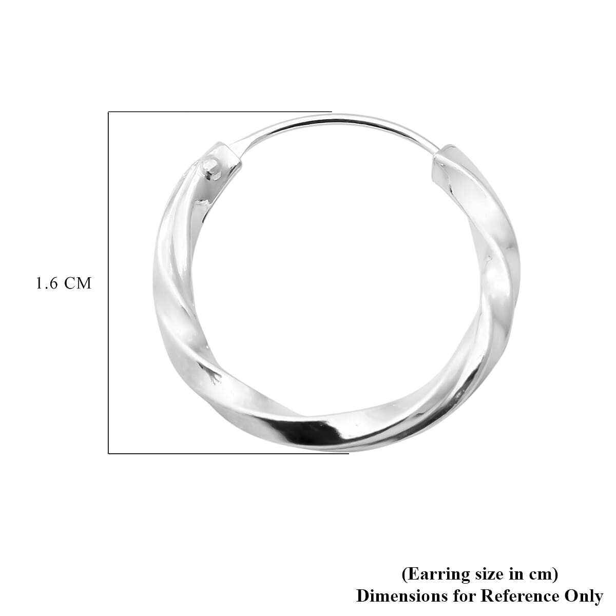 Thai Sterling Silver Twisted Hoop Earrings