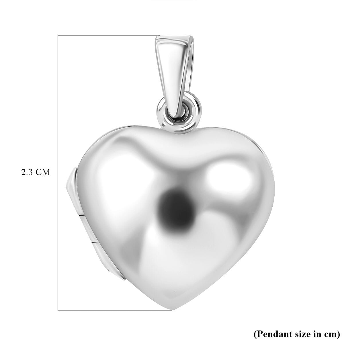 Sterling Silver Heart Locket Pendant