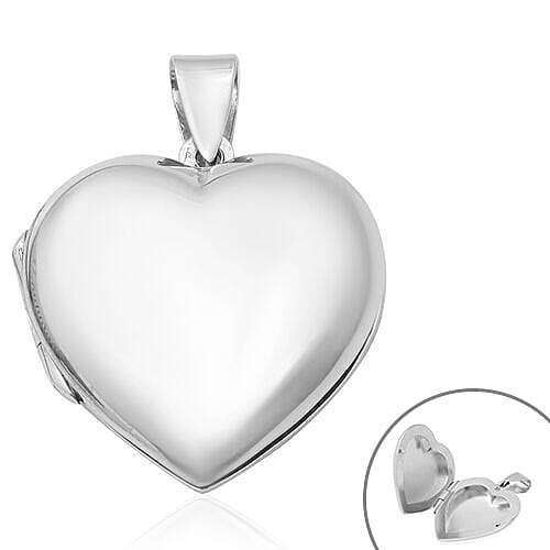 Thai Sterling Silver Heart Locket Pendant