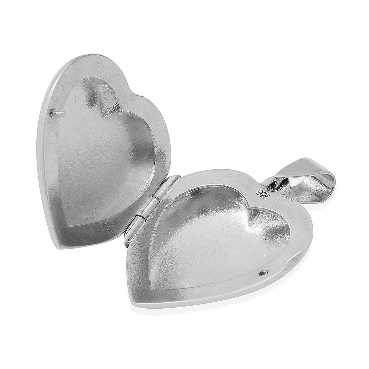 Thai Sterling Silver Heart Locket Pendant