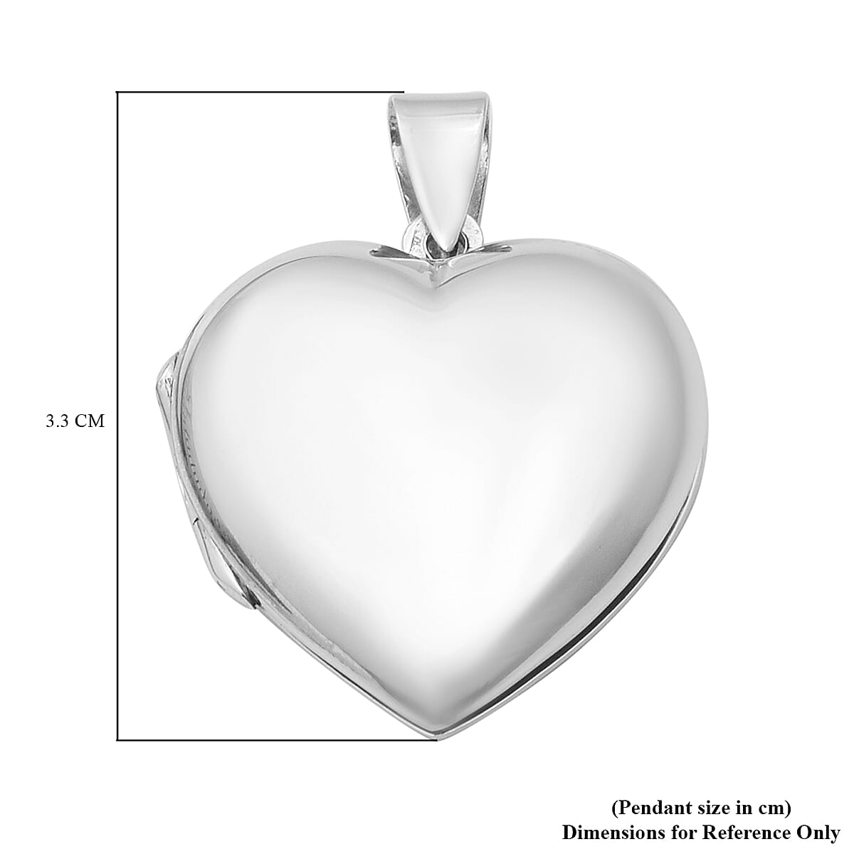 Thai Sterling Silver Heart Locket Pendant