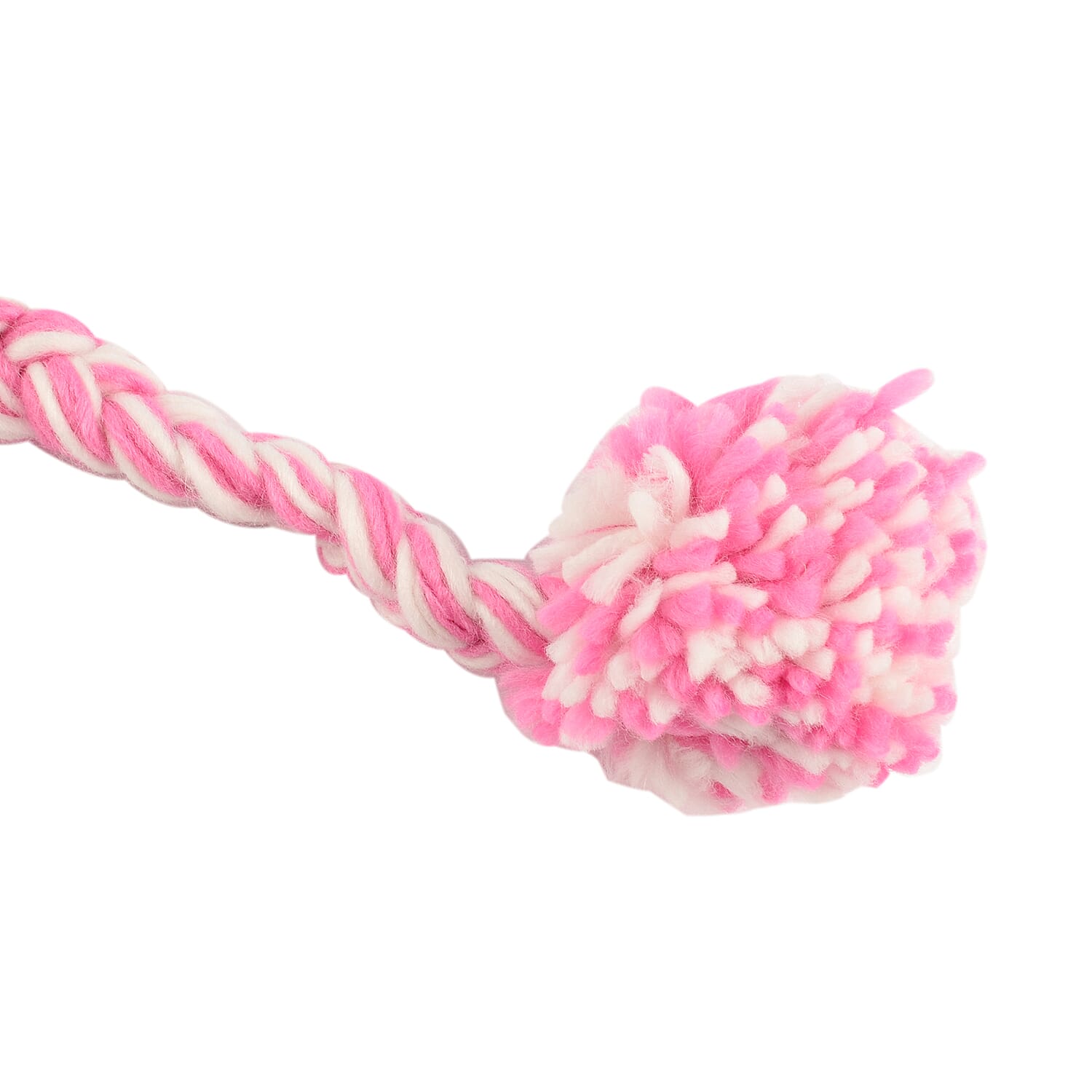 Thomas Calvi Childrens Unicorn Winter Bobble Hat with Braided Tassels (One Size Fits All) - Cream and Pink