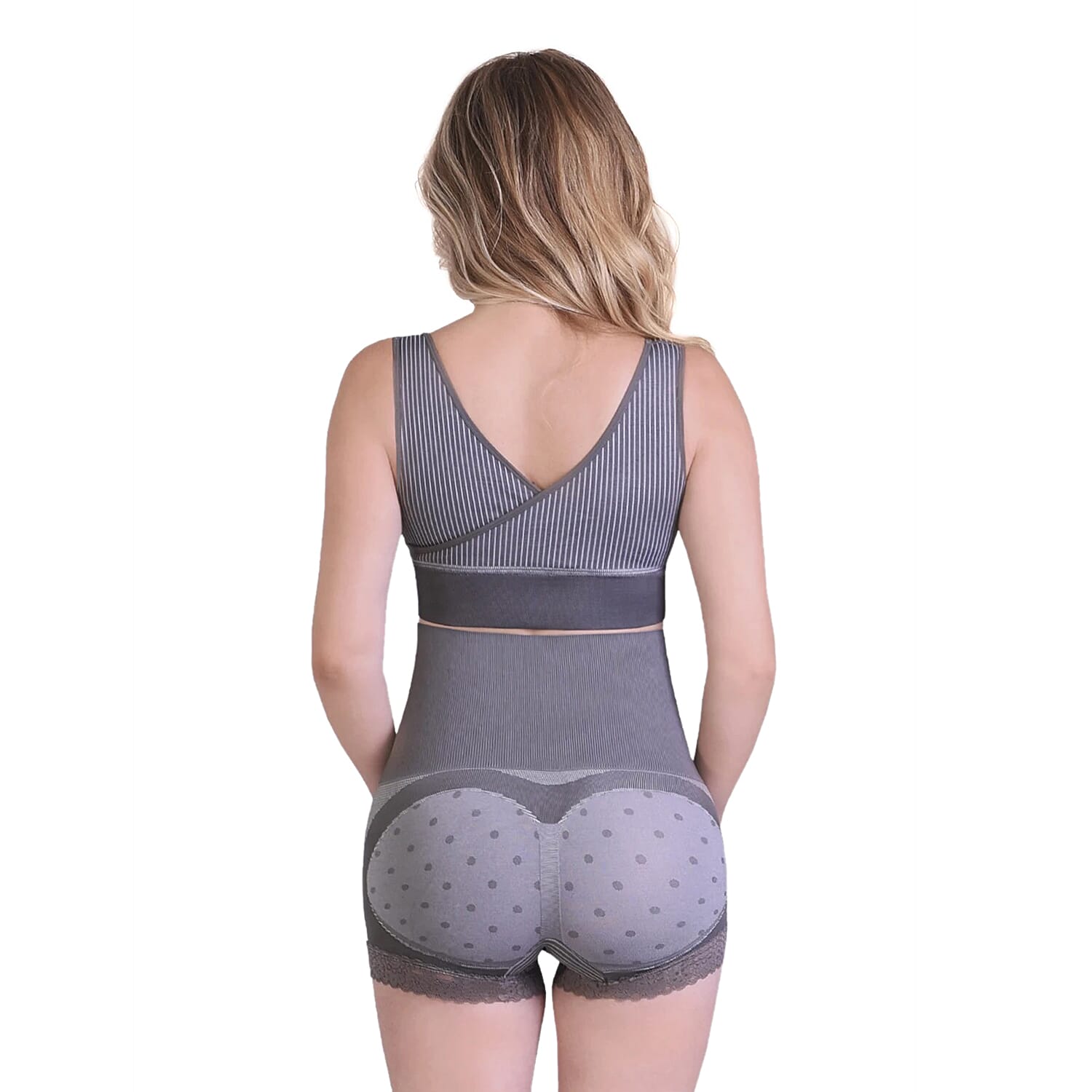 SANKOM SWITZERLAND Patent Premium Bamboo Grey High Waisted Briefs (Size S-M, 8-10)