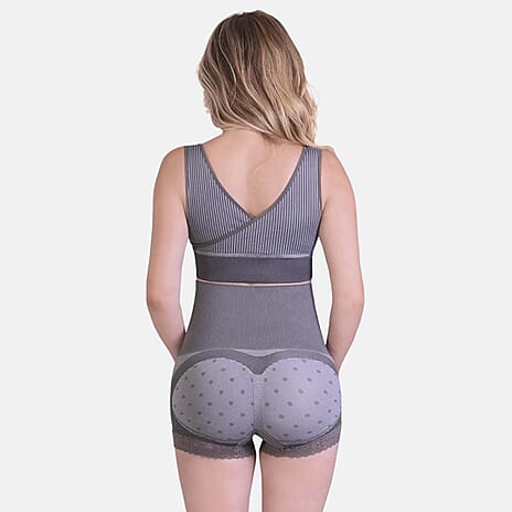 Sankom Switzerland Patent Premium Bamboo Grey High Waisted Briefs (Size L-XL; 14-16)