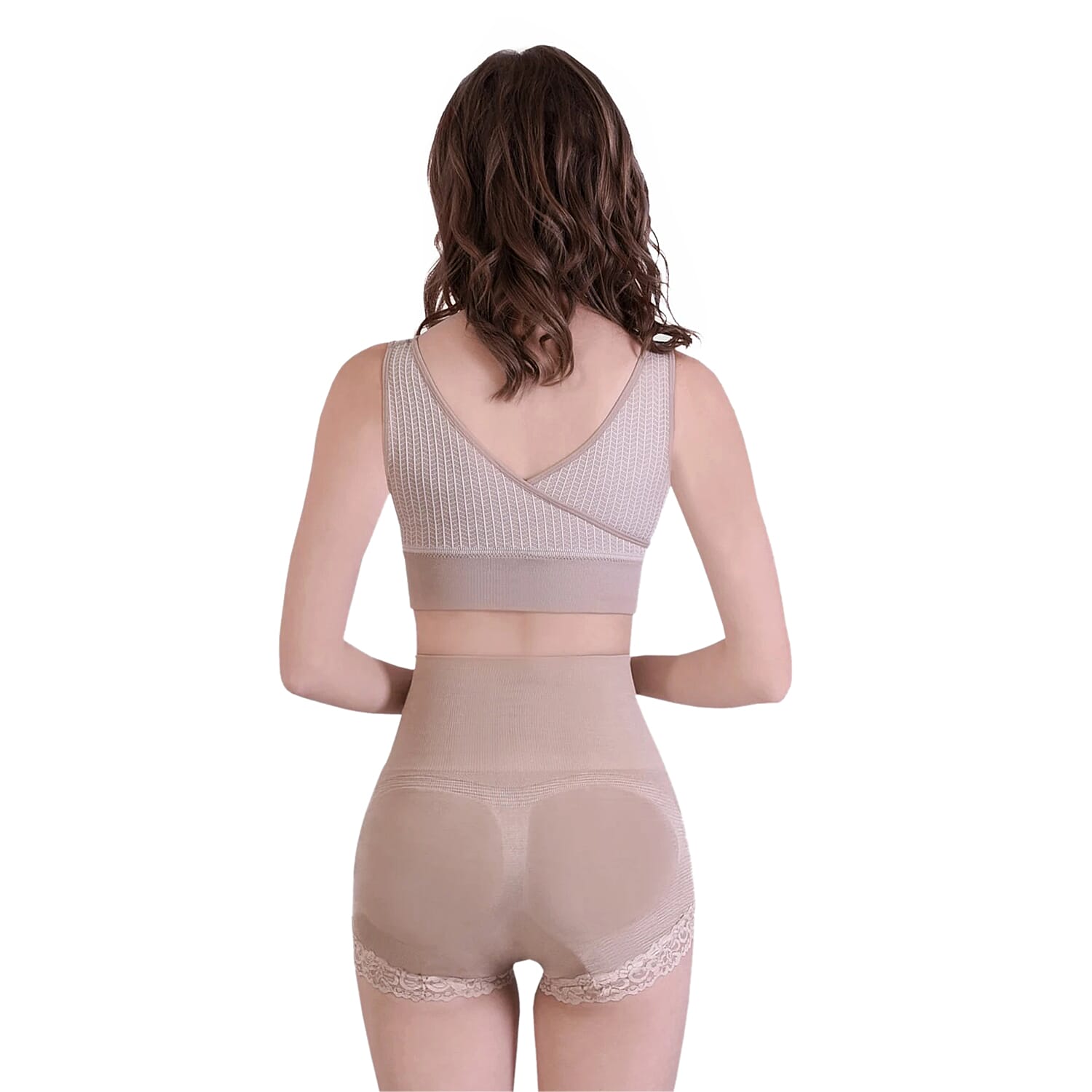 SANKOM SWITZERLAND Patent Premium Cooling Beige High Waisted Briefs (Size S-M, 6-8)