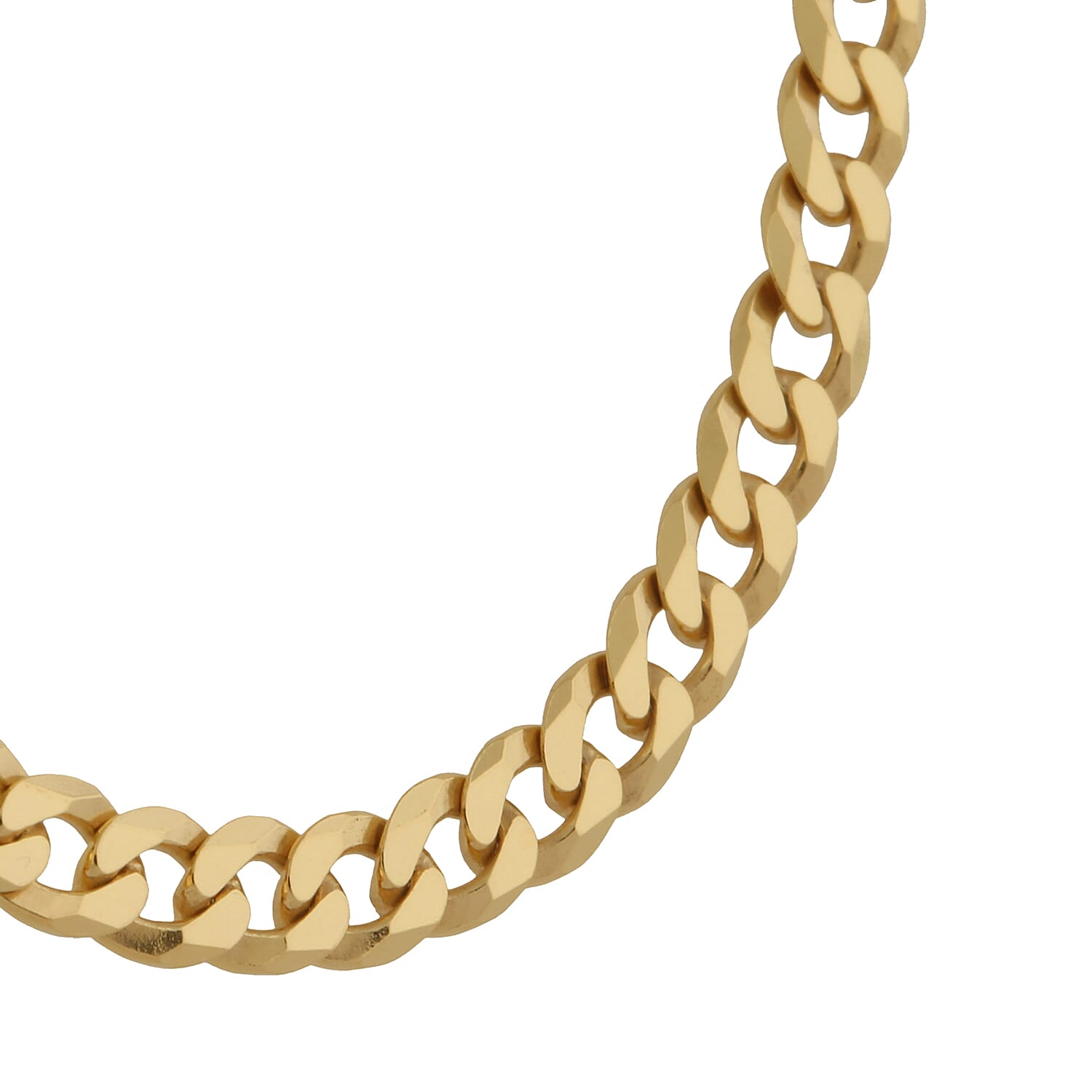 Italian Made 3-Layer Chain in Gold Overlay Sterling Silver 15 Inches
