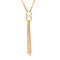 Italian Made - Gold Overlay Sterling Silver Tassel Necklace (Size 15.75 with 2 inch Extender), Silver wt 5.37 Gms