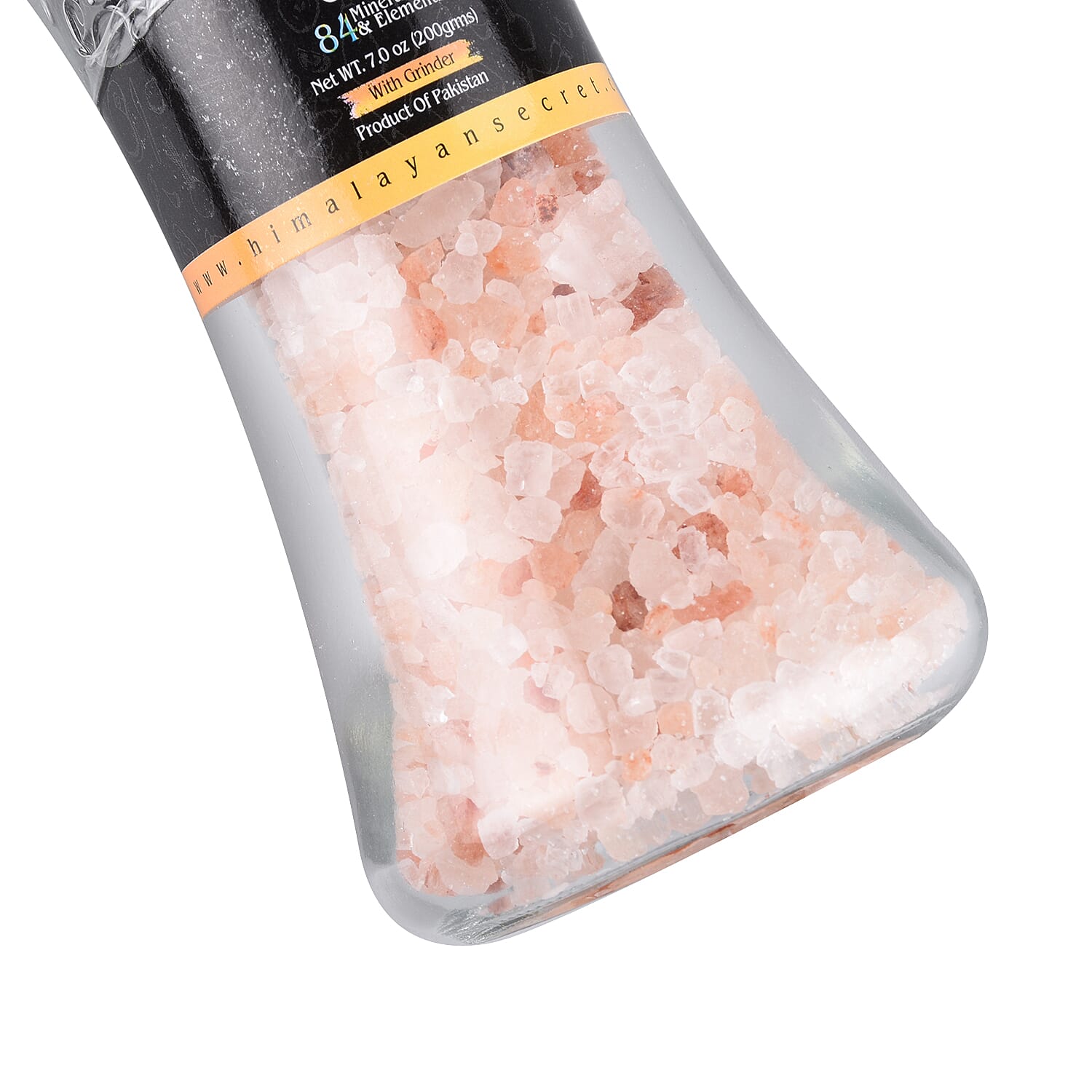 100% Pure Himalayan Dark Pink Coarse Salt Mill (19x6.5cm) 200g with 950g Refill Pouch