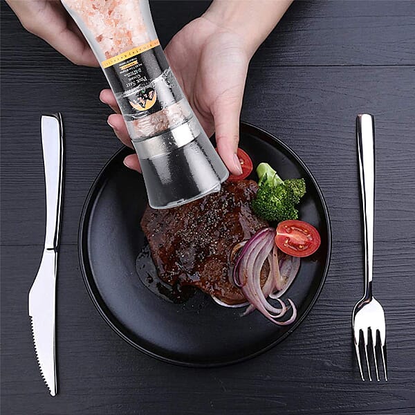  Pure Himalayan Pink Coarse Salt Mill with Refill Pouch